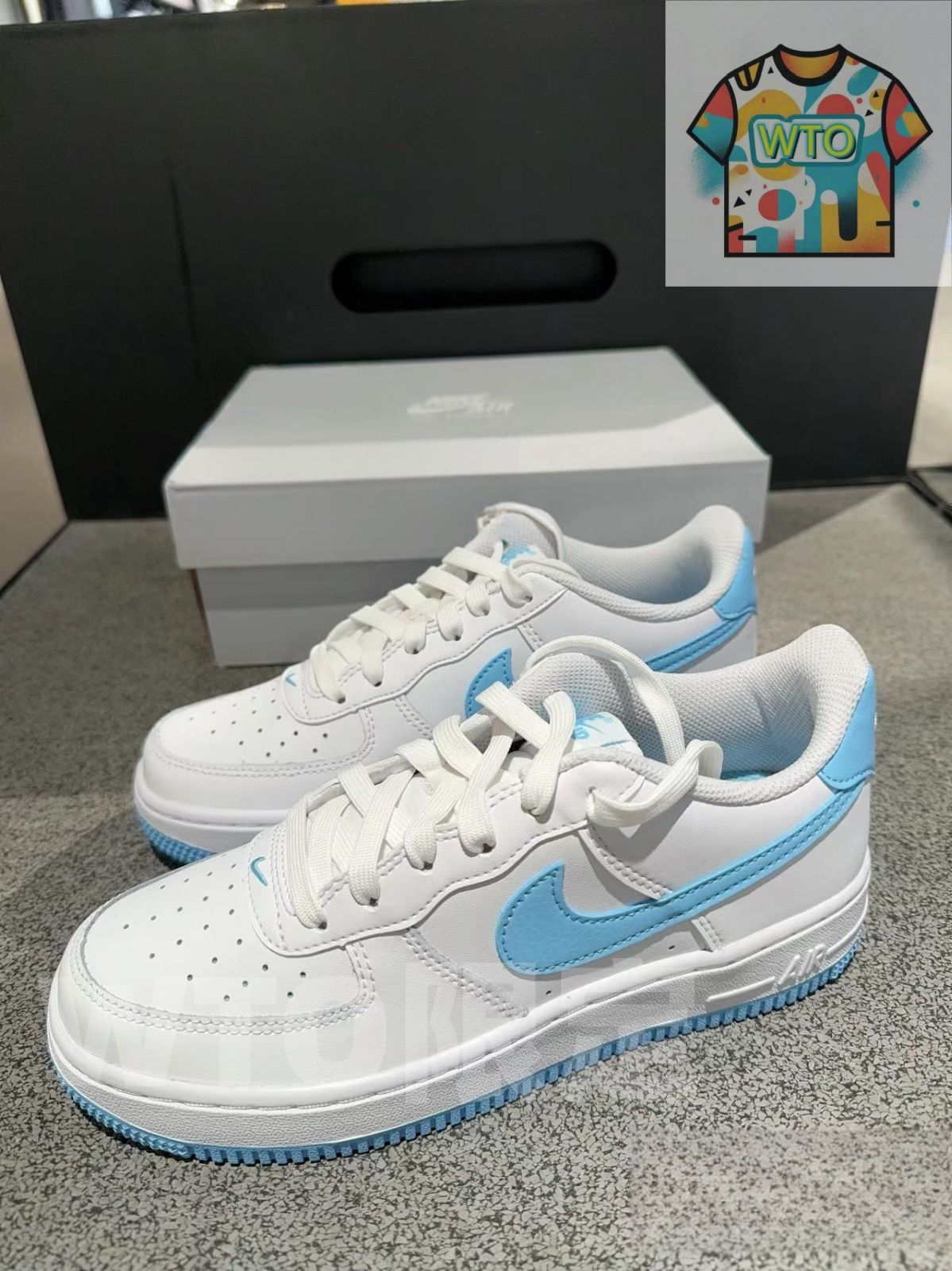 NIKE AIR FORCE 1 07 ナイキ エアフォース1 07 メンズ レディース スニーカー ローカット WHITE AQUARIUS BLUE WHITE ホワイト FQ4296-100| | -WTO輸入1