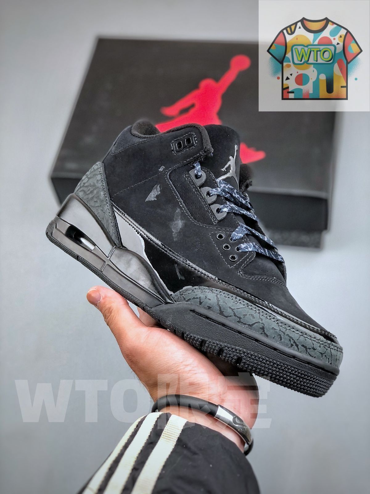 ナイキ エアジョーダン3 レトロ ブラックキャット 2025 CT8532-001-WTO輸入2
