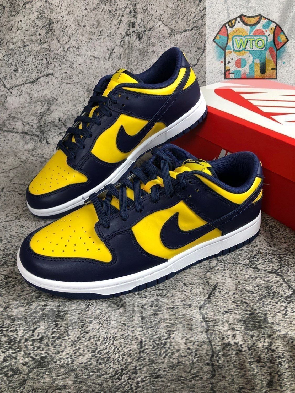 NIKE DUNK LOW RETRO MICHIGAN ナイキ ダンク ロー レトロ VARSITY MAIZE MIDNIGHT NAVY WHITE dd1391-700| | -WTO輸入1
