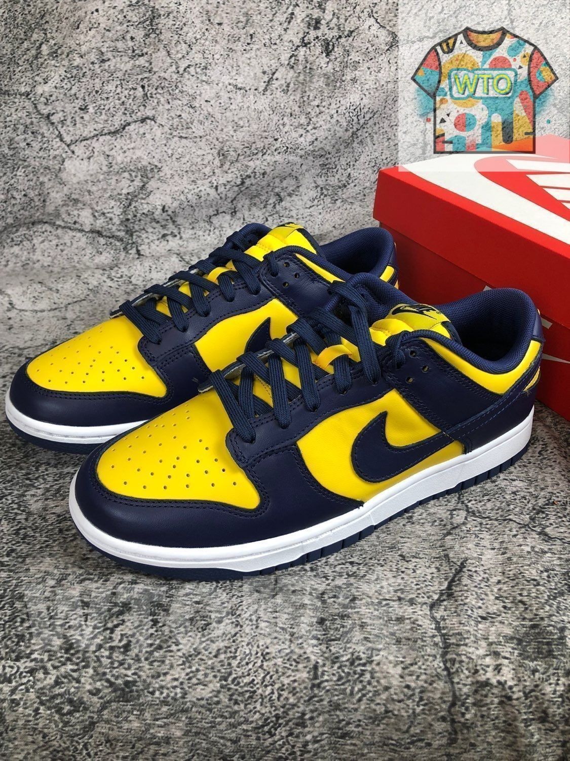 NIKE DUNK LOW RETRO MICHIGAN ナイキ ダンク ロー レトロ VARSITY MAIZE MIDNIGHT NAVY WHITE dd1391-700| | -WTO輸入1