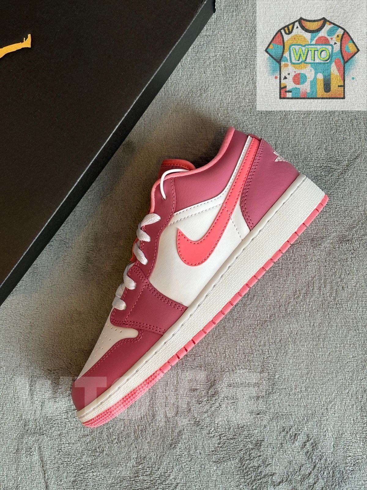  NIKE AIR JORDAN 1 LOW GS ナイキ エア ジョーダン ロー レディース スニーカー ローカット DESERT BERRY CORAL CHALK WHITE ピンク 553560 616 WTO輸入1 スニーカー 靴
