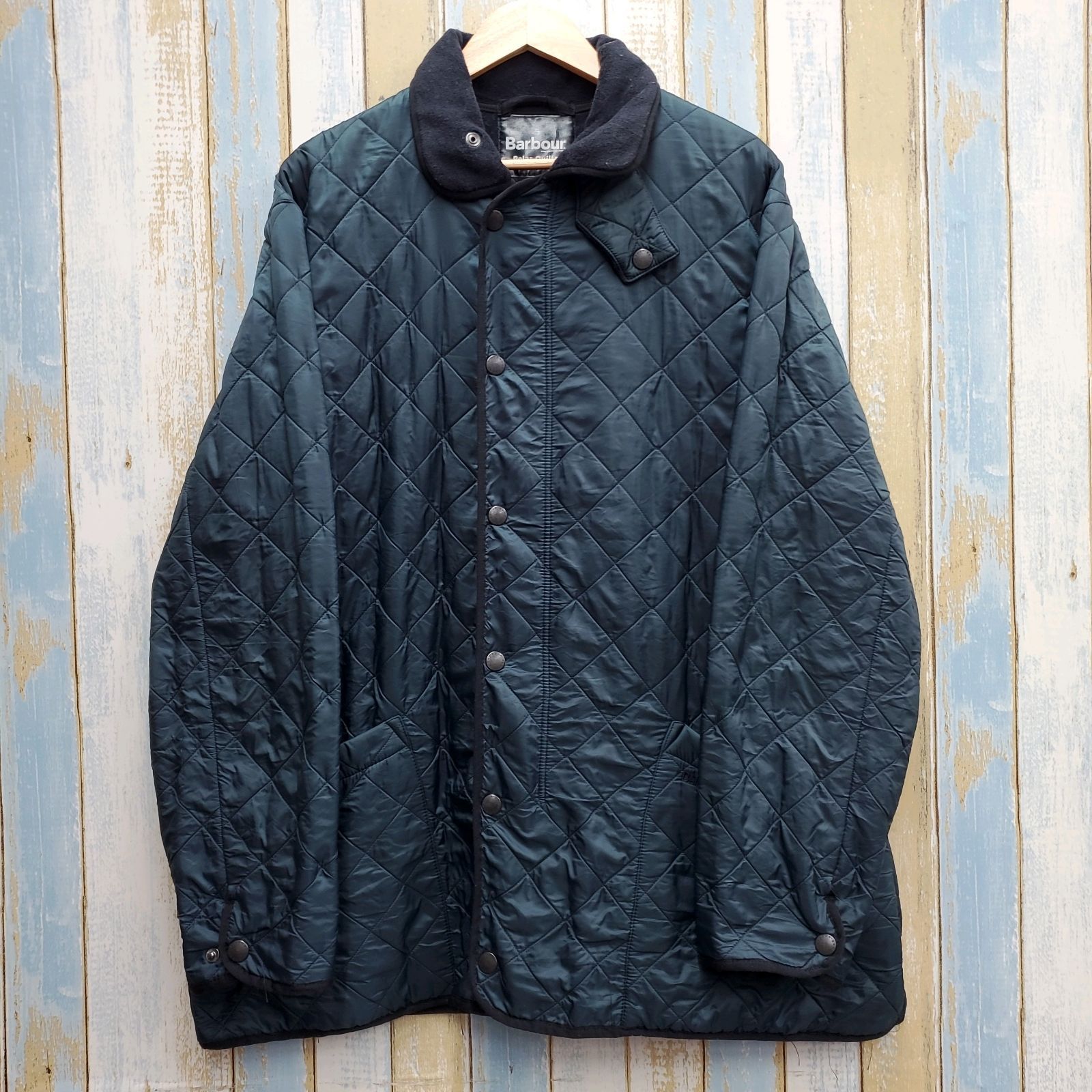 HA 53 バブアー キルティングジャケット カバーオール 刺繍ロゴ XL相当