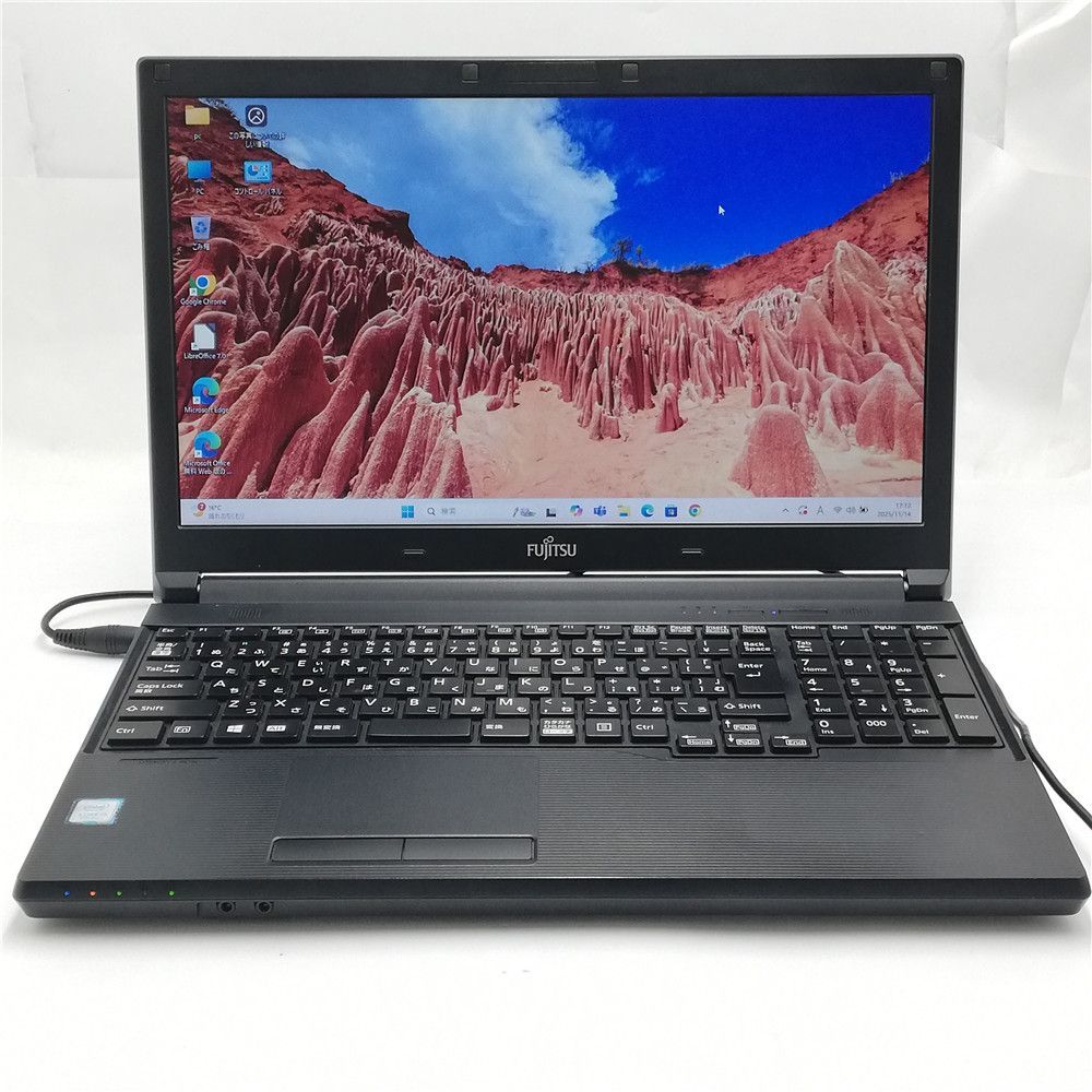 SSD搭載 Wi-Fi有 富士通 ノートパソコン A577 R 第7世代 Core i5 8GB 無線LAN Bluetooth Windows11 Office済 即使用可