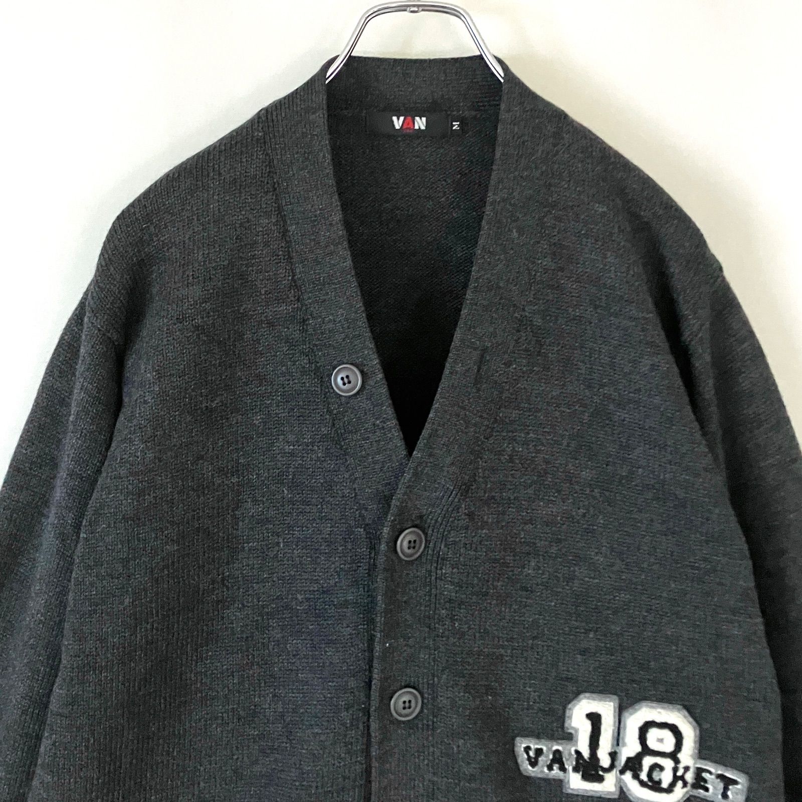 ヴァンヂャケット VAN JACKET☆6つボタン☆ウールカーディガン☆厚手 