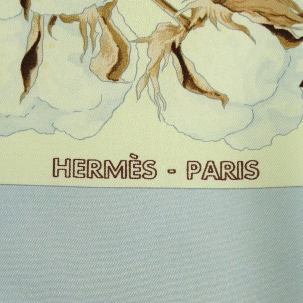 エルメス カレ90 王妃のターバン TURBANS DES REINES シルク サックス