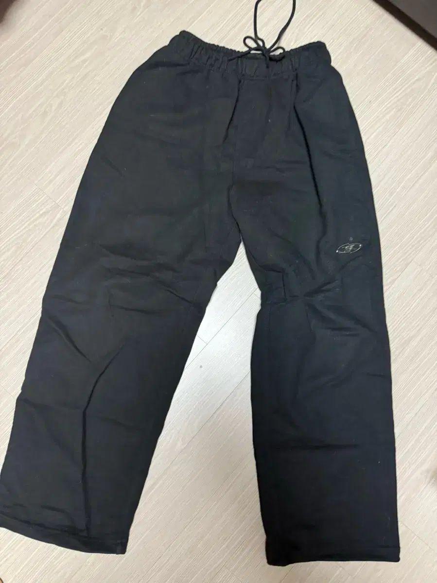 BORN TO WIN クロム B ブラック セミ ワイド パンツ