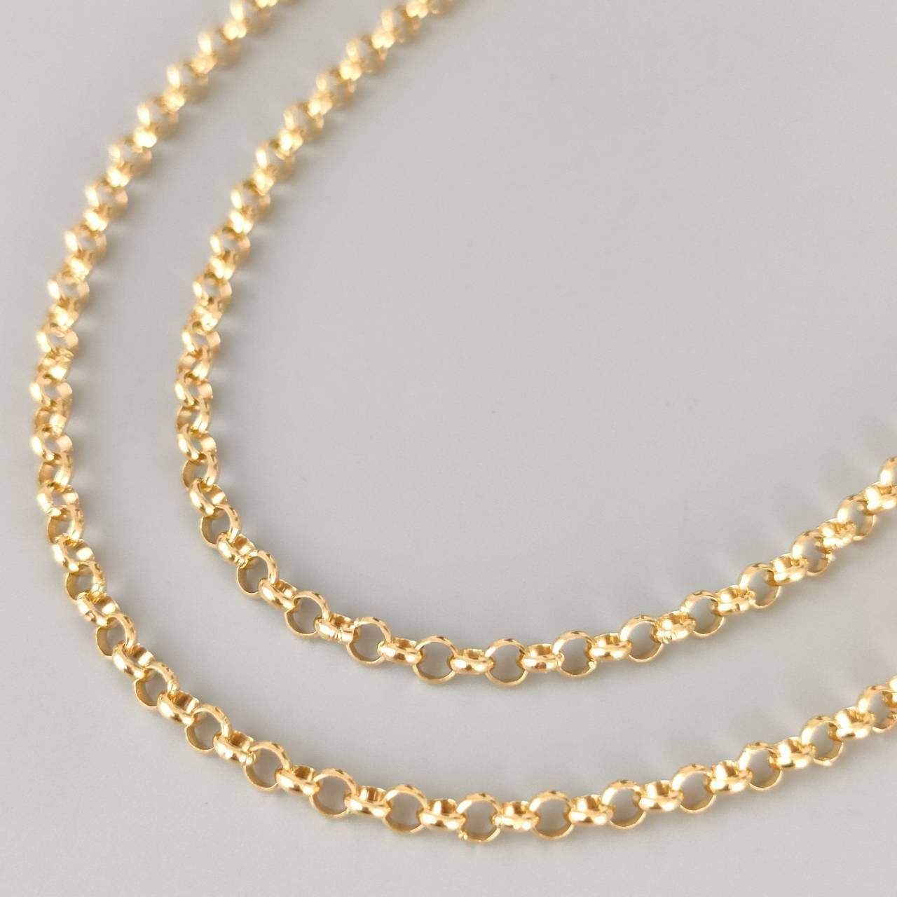 18金 K18 チェーンネックレス メンズ 11.03g 60.5㎝ D567