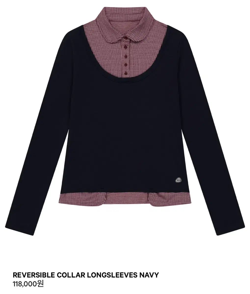 現物 短時間1回 イッセイミヤケ リー リバーシブル ロングスリーブ ネイビー