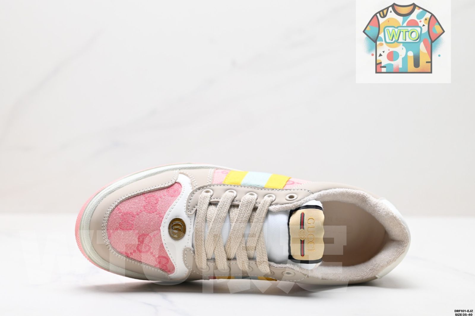 グッチ ディストレスド スクリーナー スニーカー レトロ版 オリジナル アンティーク加工 グッチのダーティーシューズシリーズ01