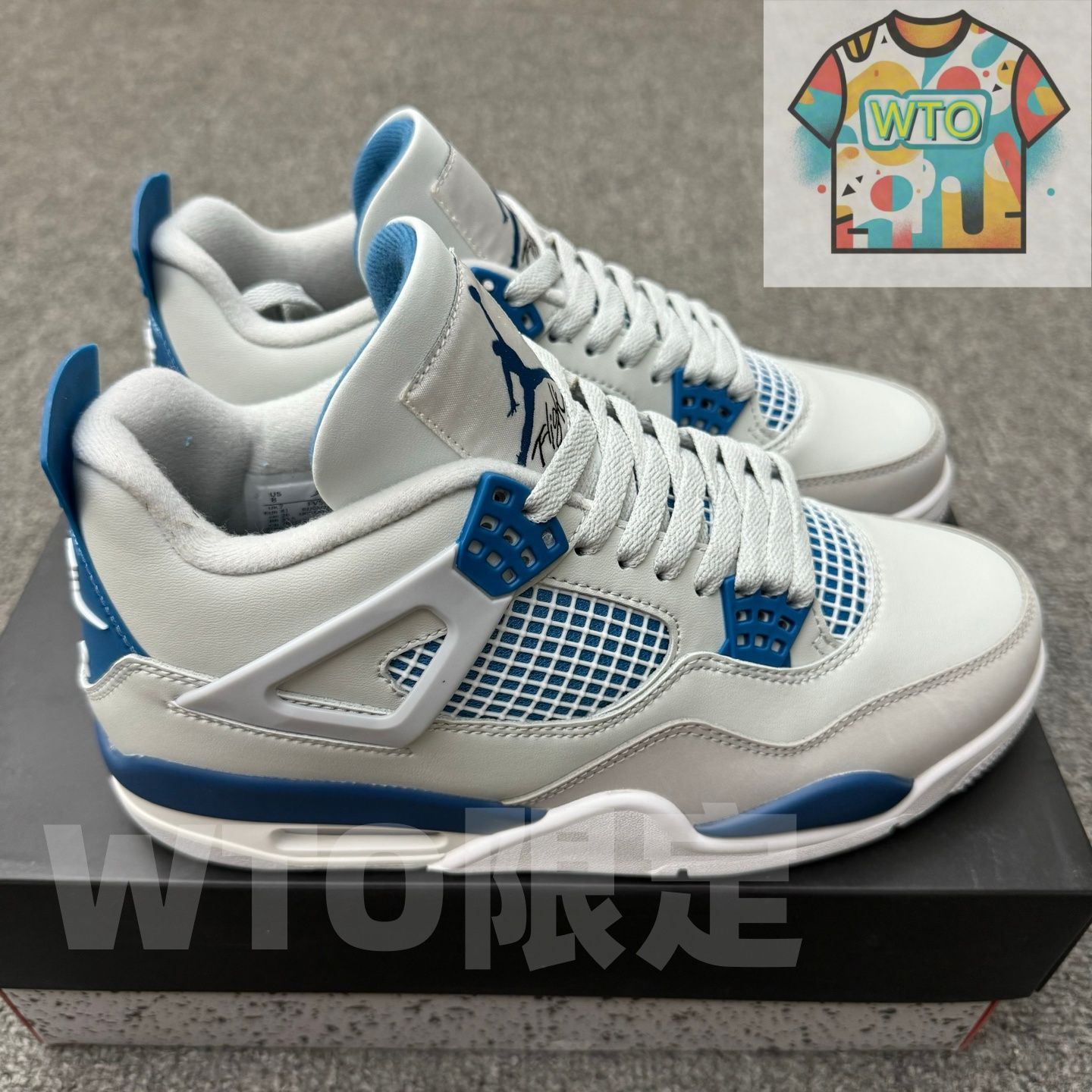  ナイキ エアジョーダン4 レトロ インダストリアルブルー FV 5029-141 スニーカー 靴