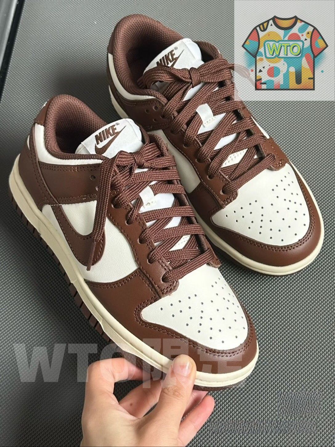 大 Nike dunk surfaces in brown and sail DD 1503-124 男女兼用