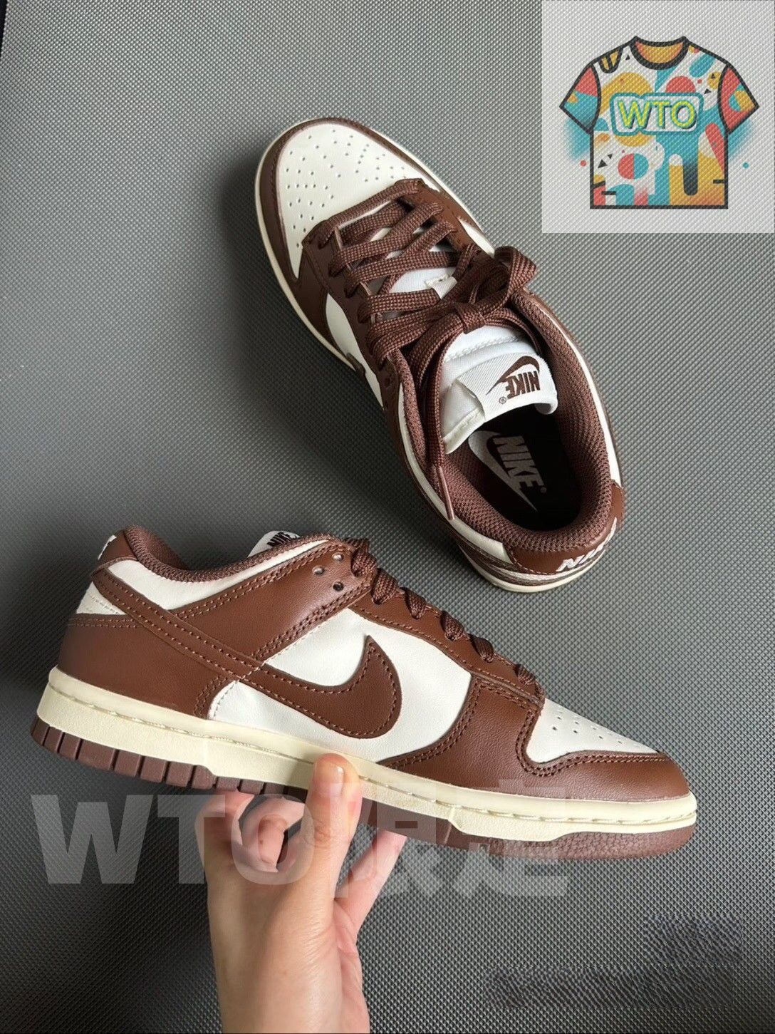 大 Nike dunk surfaces in brown and sail DD 1503-124 男女兼用