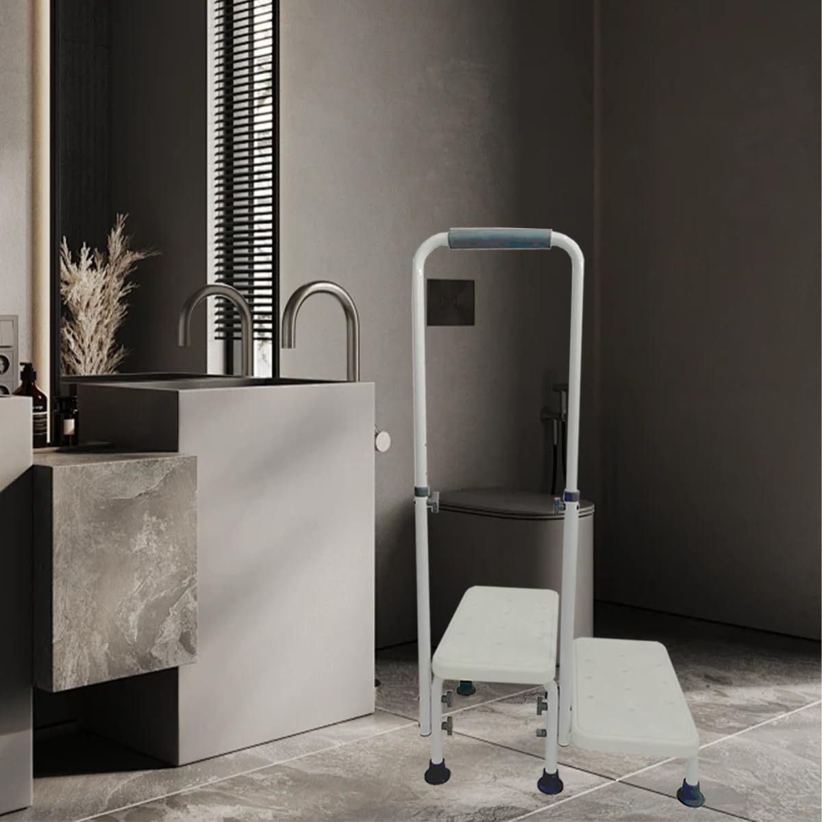 屋外 浴室 お風呂 屋内 車 室内 軽量 玄関 老人 介護 転倒防止 補助 段差解消 大人 台 子供 持ち運び 手摺り 小さい 手すり 玄関ステップ 低い 浴槽 バスルーム 滑り止め付き キッチン 高さ調整 リビングルーム ステップ シャワーチェア