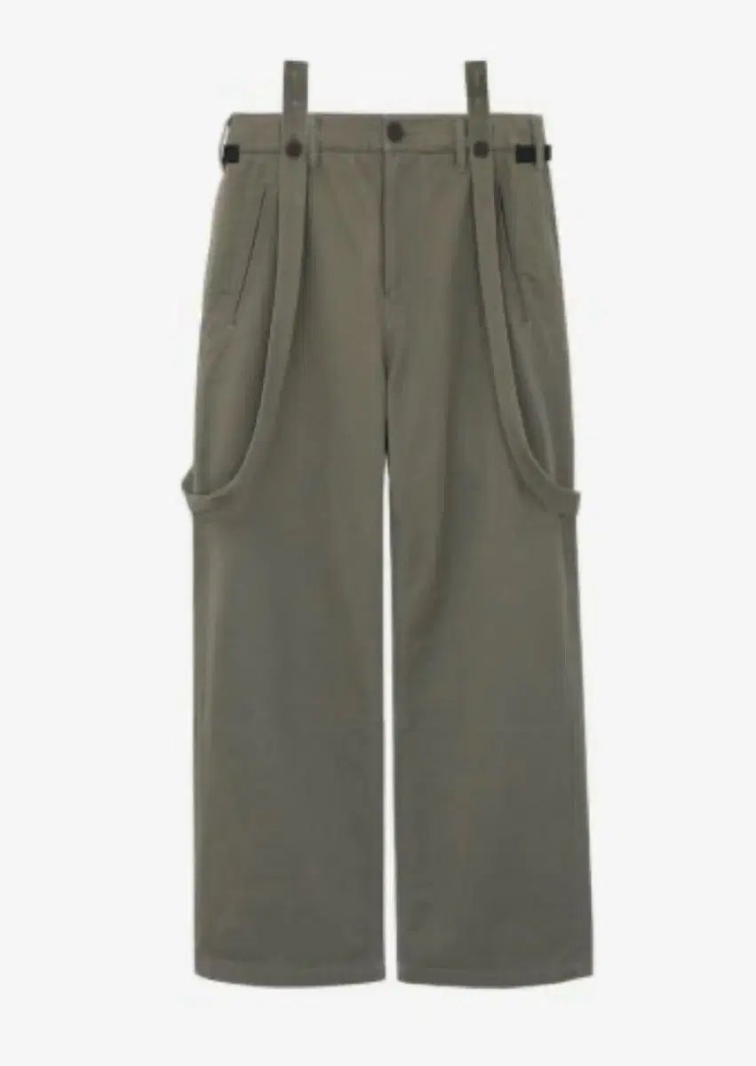 ポリテル suspender pants オリーブ