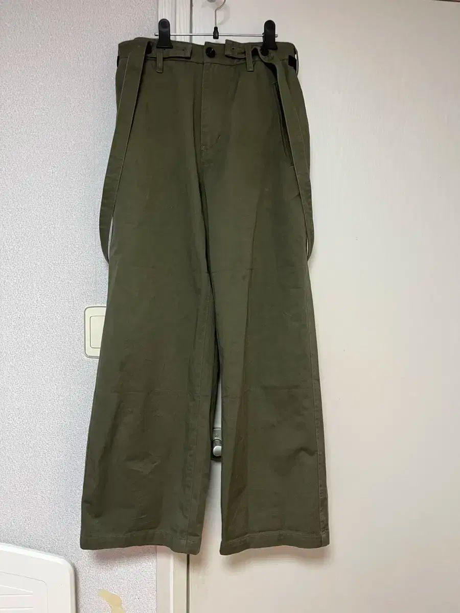 ポリテル suspender pants オリーブ