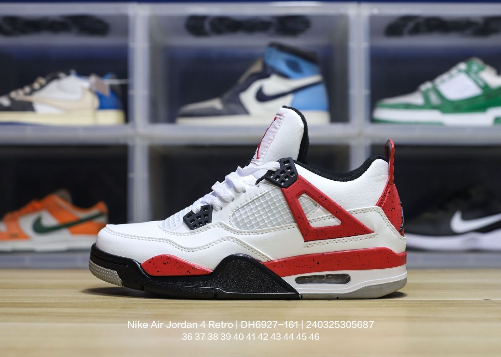 全新 男女兼用 Nike Air Jordan 4 Retro Red Cement AJ WTO輸入1