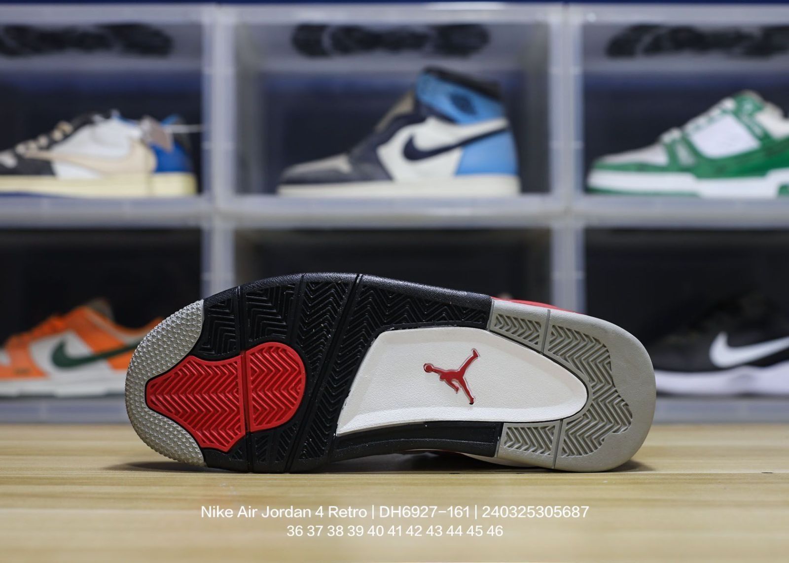 全新 男女兼用 Nike Air Jordan 4 Retro Red Cement AJ4-WTO輸入1 ODELLYA_COM