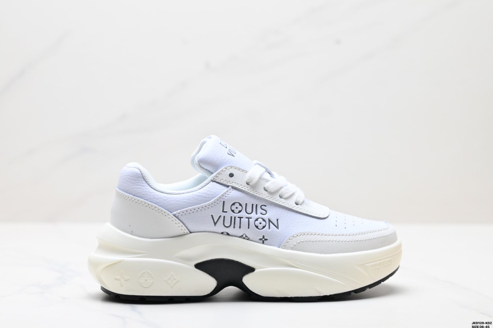 全新 ルイ ヴィトン トレーナー スニーカー ロー カジュアルスポーツシューズ ホワイト-WTO輸入1