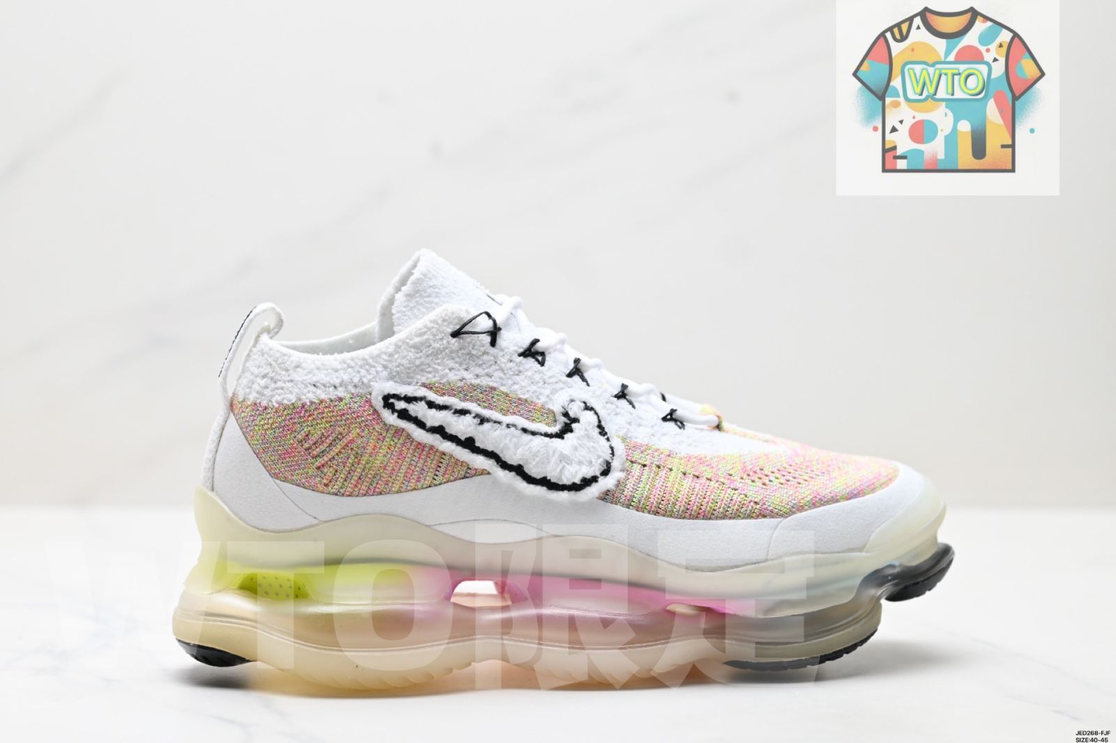 今日 Nike Air Max Scorpion Flyknit Phantom Black Light Cream スコーピオンシリーズ 2025 年モデル スーパービッグエアソール 前衛的増高ロートップ レジャー - スポーツ用ジョギングシューズ