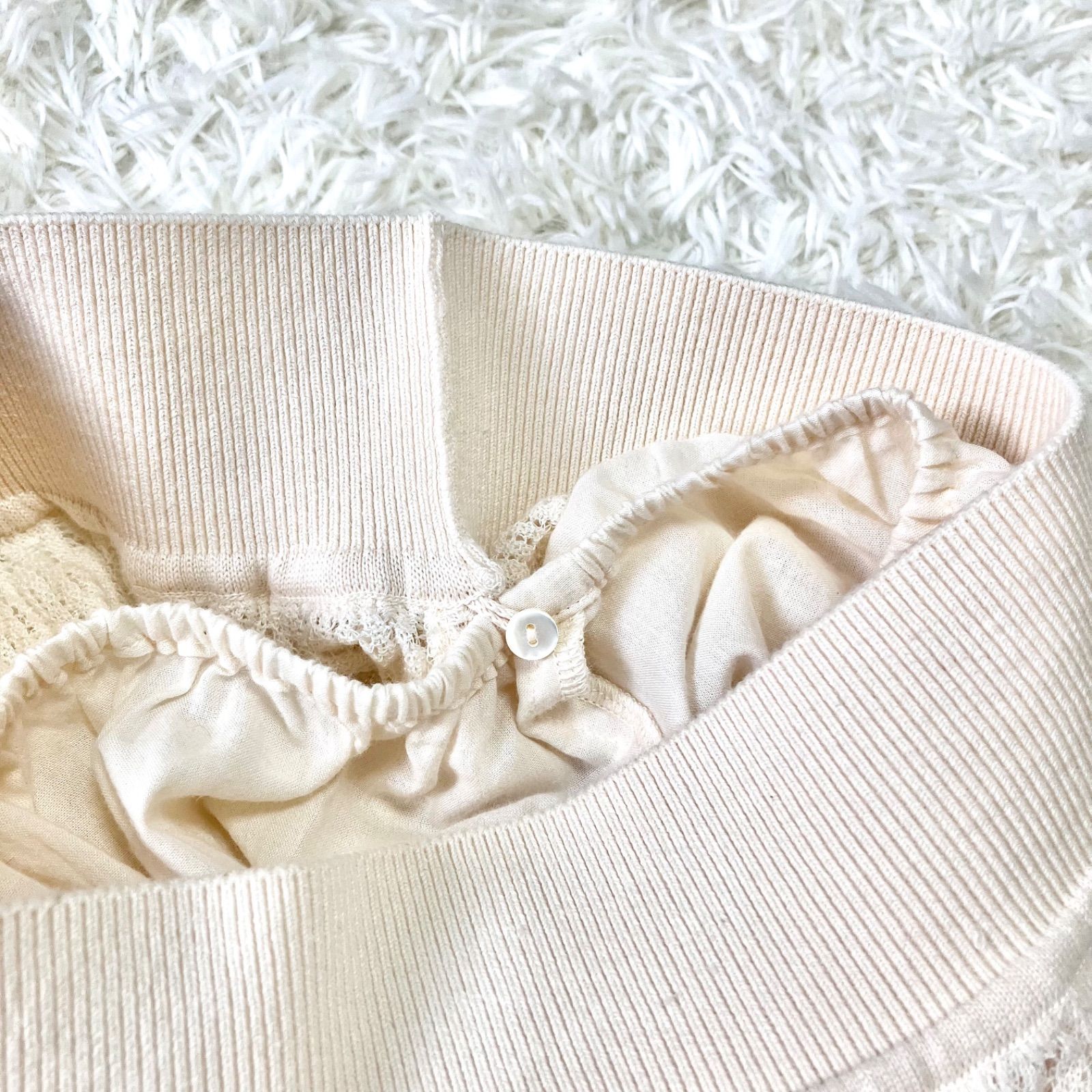 PRISTINE バルファススカート 洗える オーガニックコットン100% 日本製