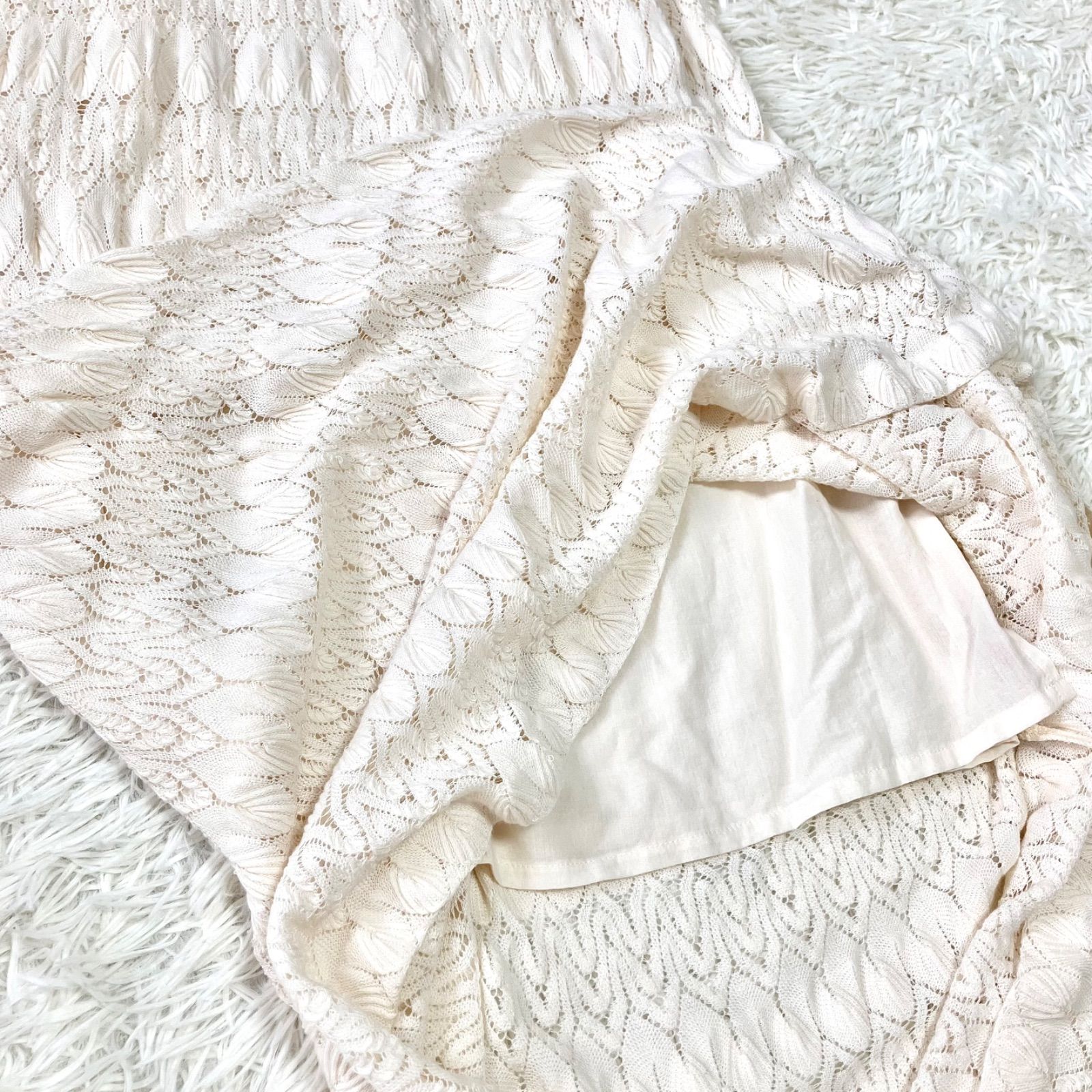 PRISTINE バルファススカート 洗える オーガニックコットン100% 日本製