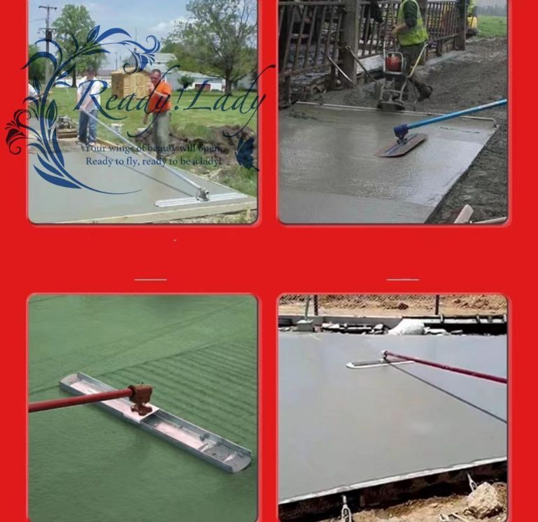 大好評 左官作業工具 アルミスクリードポータブルハンドル 伸縮柄 付 大工道具 左官 コンクリート仕上げ 90 20 540cm