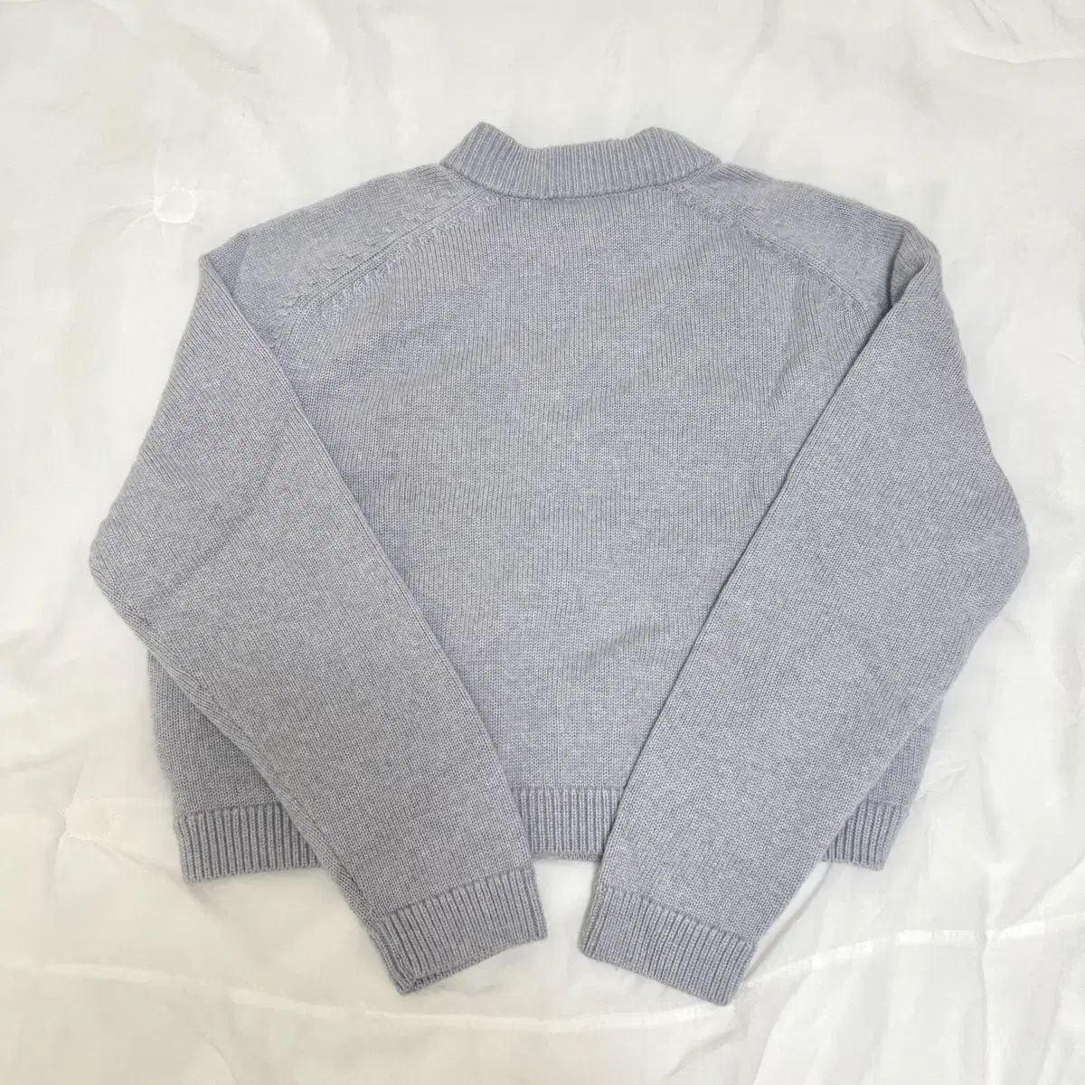 ウール クロップドカーディガン