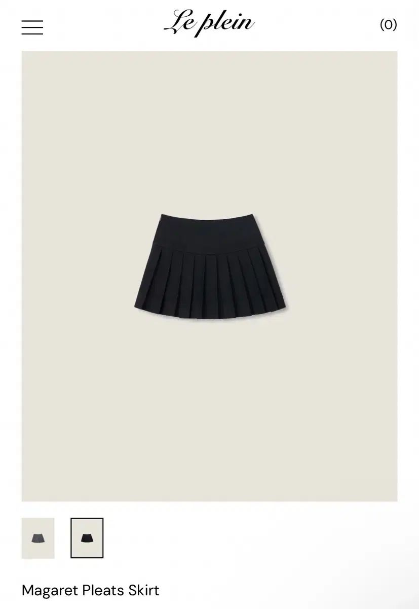 タグ0 Le Plein マーガレット プリーツ スカート S