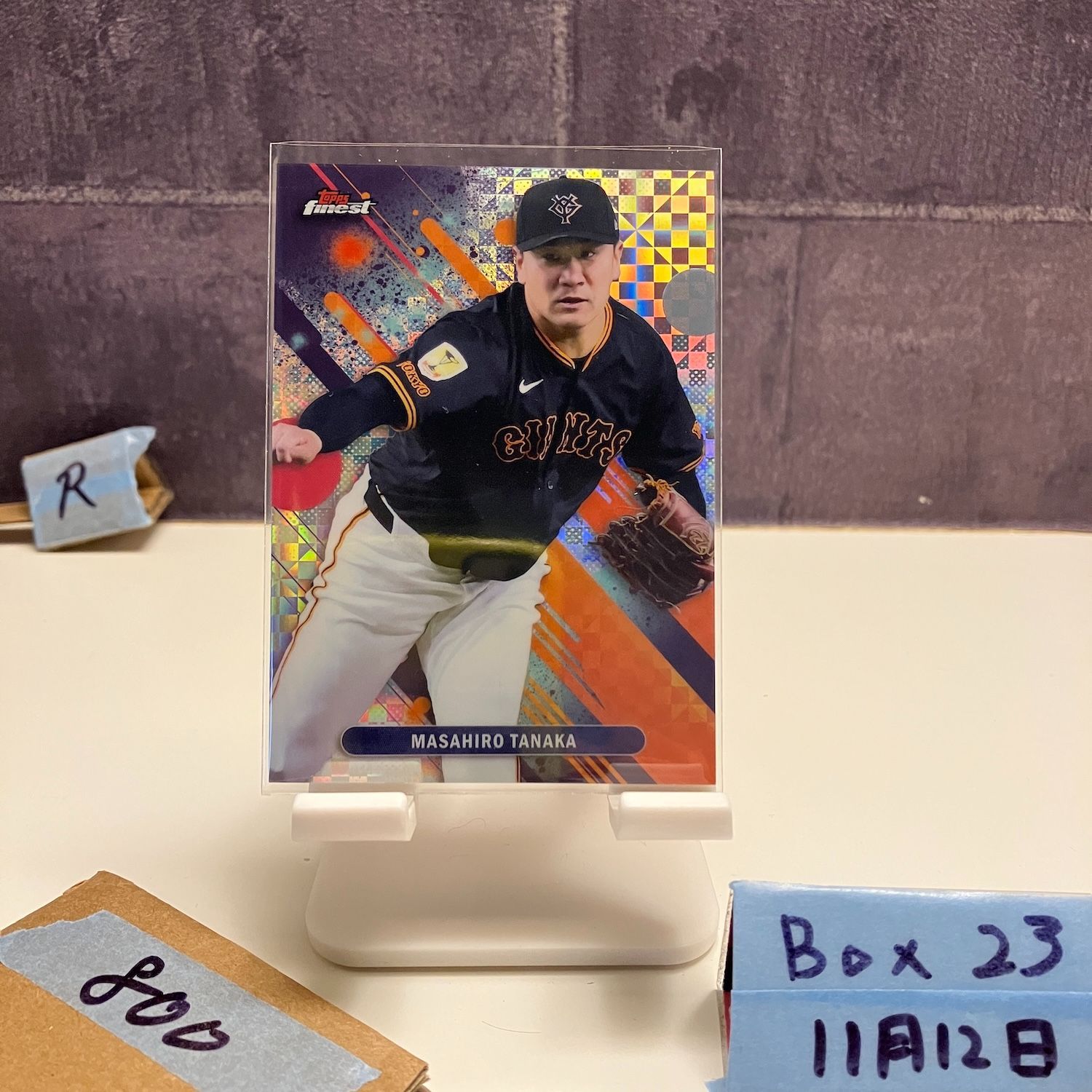 2025 Topps Finest 田中将大 Masahiro Tanaka 読売ジャイアンツ X