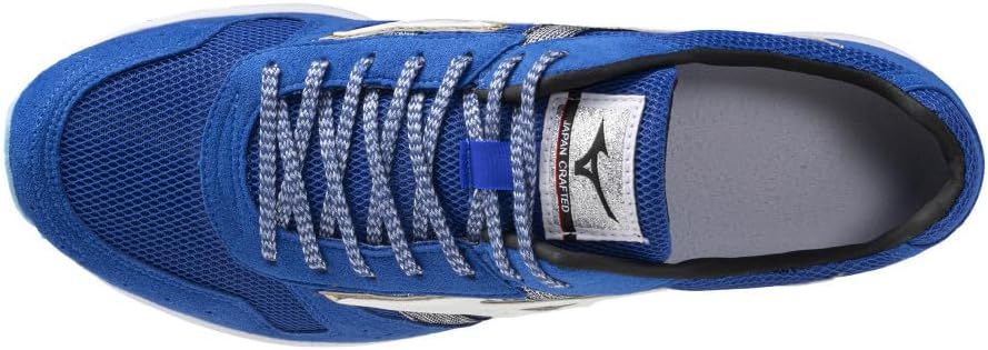  ミズノ ランニングシューズ ウエーブエンペラー ジャパン 4 部活 軽量 クッション性 陸上 トラック800 m ランニング マラソン トラック 薄底 ブルー×ホワイト 2 E スパイク シューズ 陸上競技