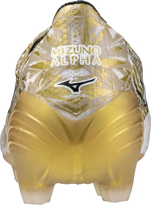  ミズノ サッカースパイク α アルファ ELITE フットボール 部活 軽量 メンズ ホワイト ゴールド 2 E サッカーシューズ スパイク シューズ
