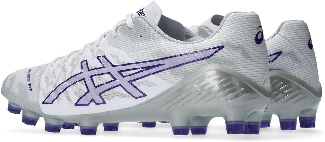 アシックス サッカースパイク DS LIGHT ACROS ユニセックス ホワイト ジェントリーパープル