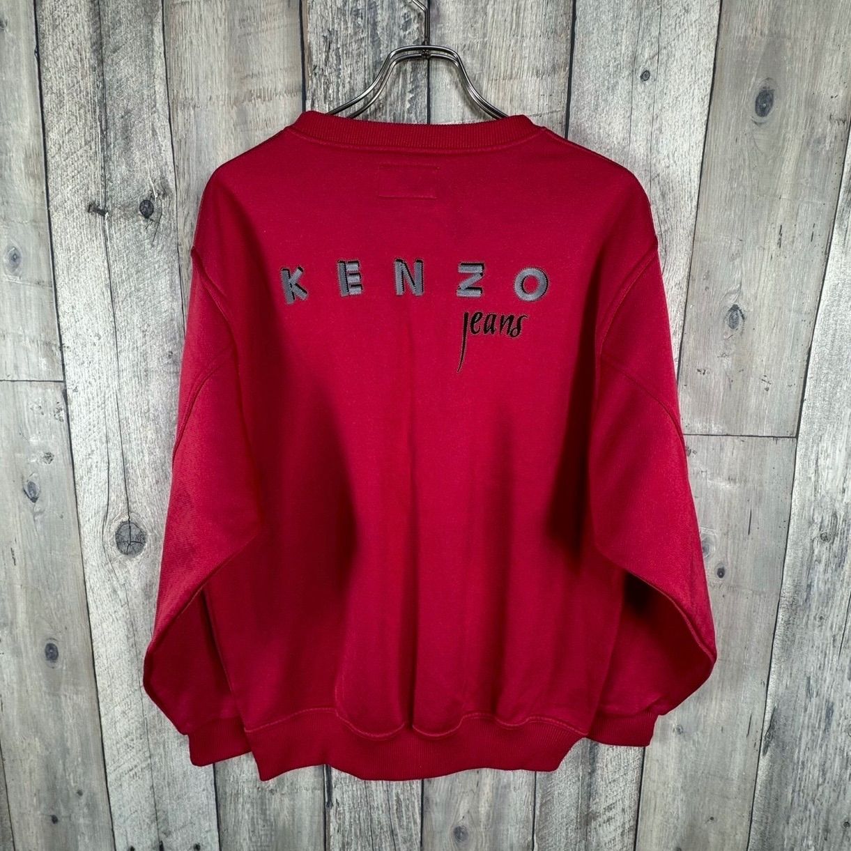 KENZO JEANS ケンゾージーンズ 葛飾北斎 タグ 日本製 両面 刺繍 V 