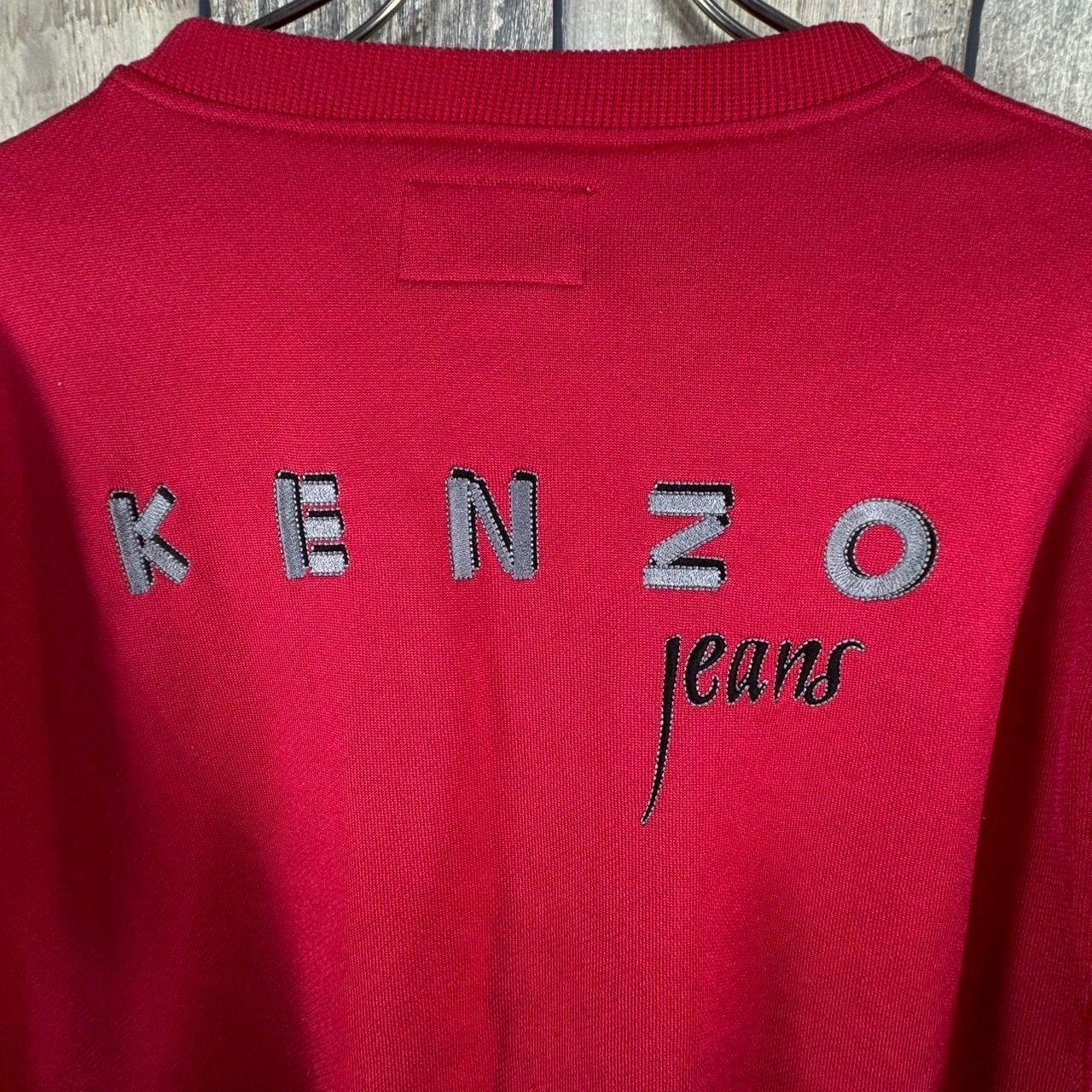 KENZO JEANS ケンゾージーンズ 葛飾北斎 タグ 日本製 両面 刺繍 V 