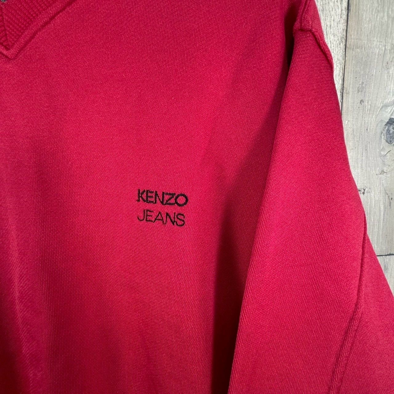 KENZO JEANS ケンゾージーンズ 葛飾北斎 タグ 日本製 両面 刺繍 V 