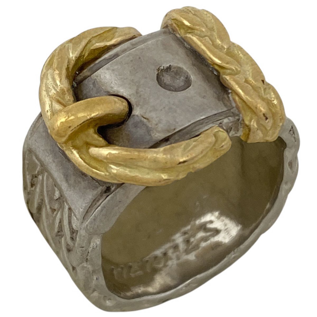 エルメス HERMES ディアンヌ リング コンビ 指輪 ベルトモチーフ リング 11号 シルバー シルバー レディース