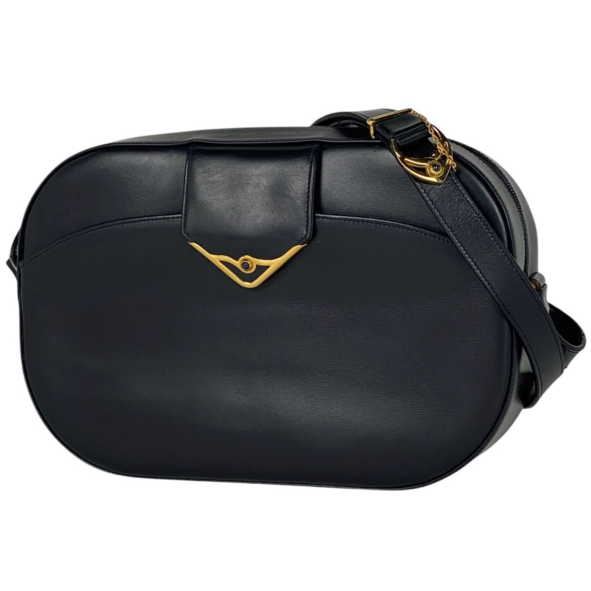 カルティエ CARTIER サファイアライン ショルダーバッグ レザー 