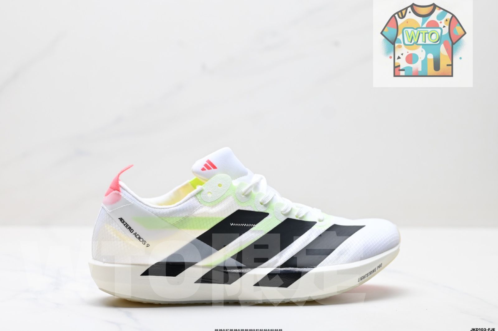 Adidas Adizero Adios 9 M - アディダス アディゼロ アディオス マラソン フライワイヤージャカード 軽量 通気性 カジュアル スポーツ ランニングシューズ-WTO輸入1