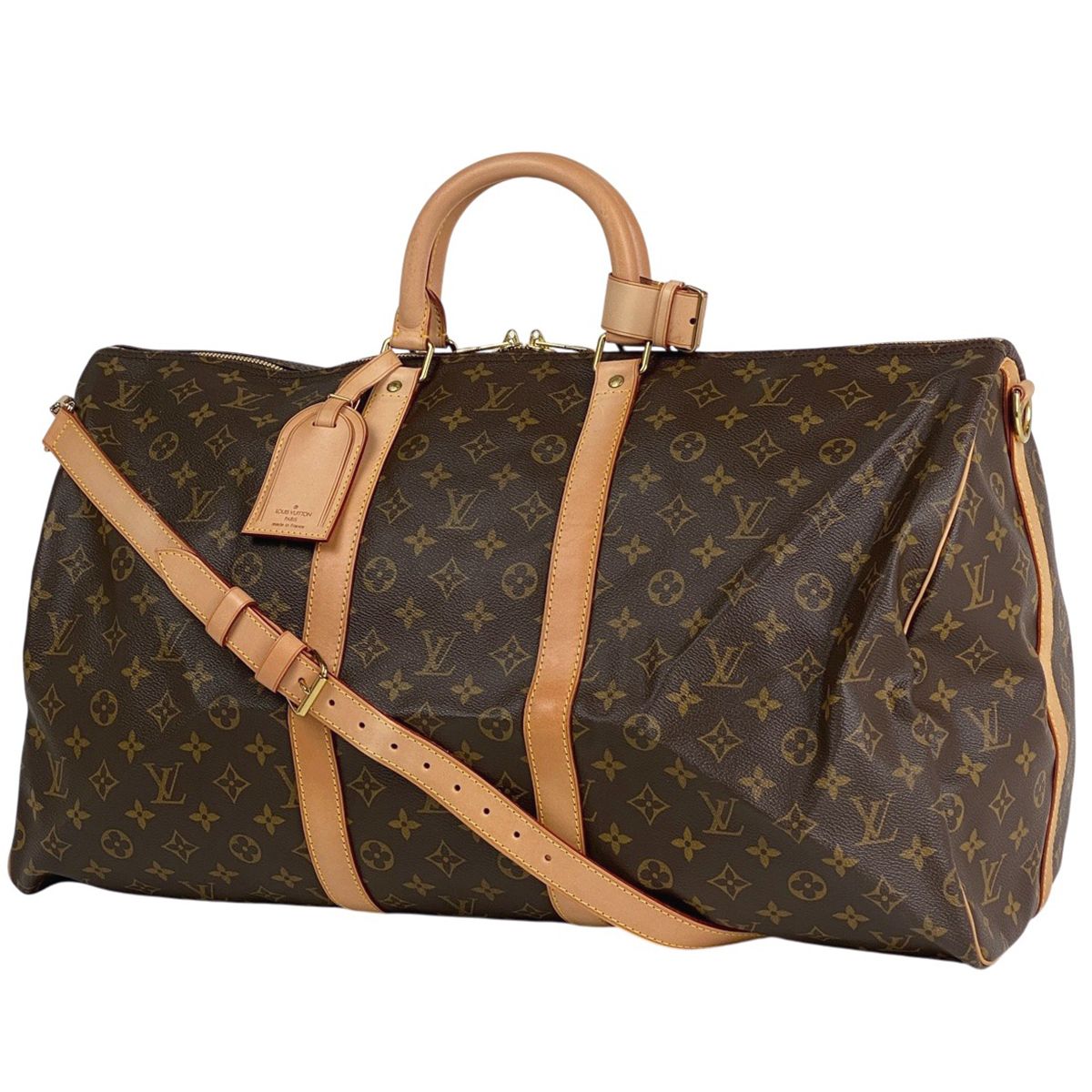 ルイ ヴィトン Louis Vuitton キーポル バンドリエール 55 2WAY ショルダーバッグ ボストンバッグ モノグラム ブラウン M41414 レディース