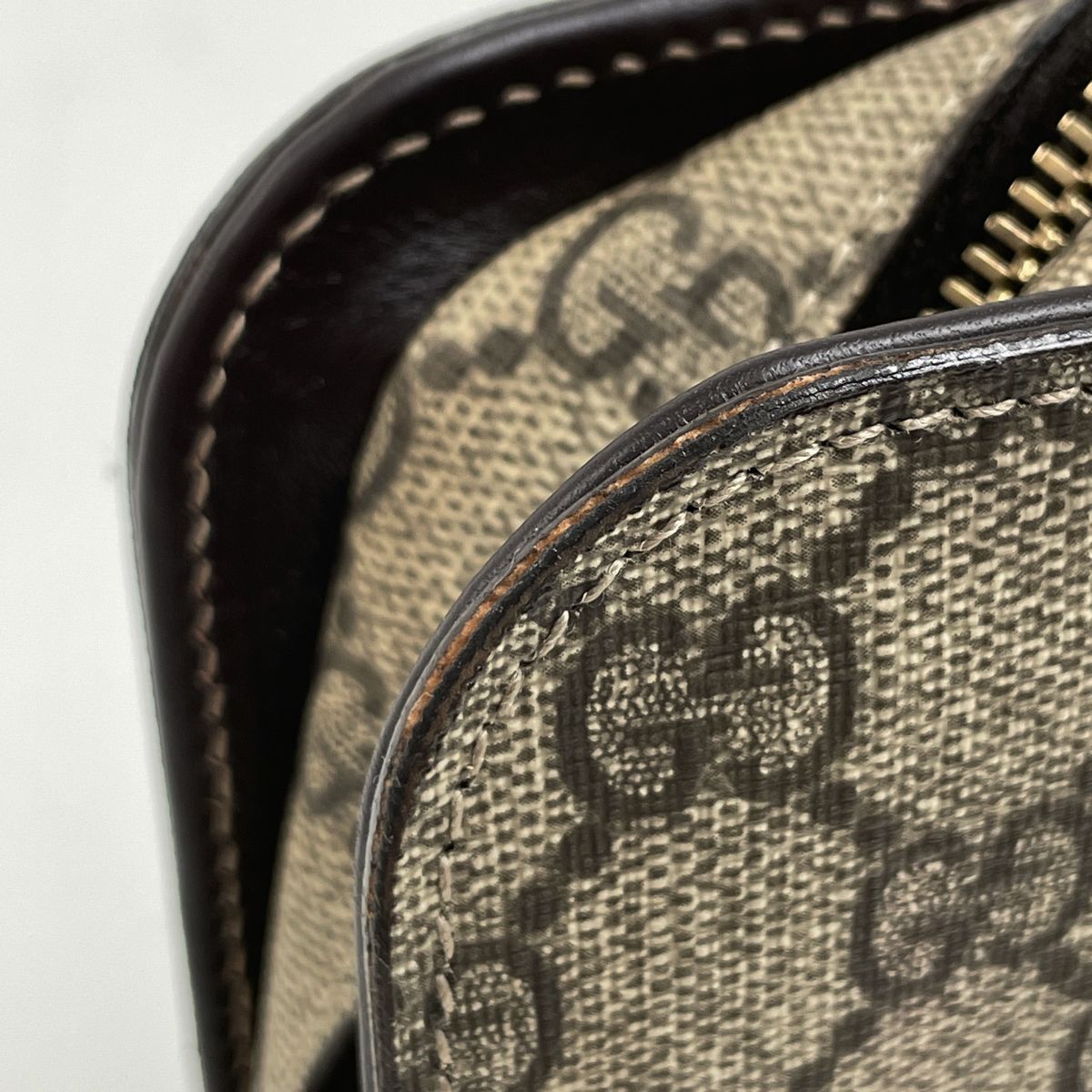  グッチ GUCCI GG柄 セカンドバッグ クラッチ コーティングキャンバス ベージュ 201755 レディース ポーチ バッグ