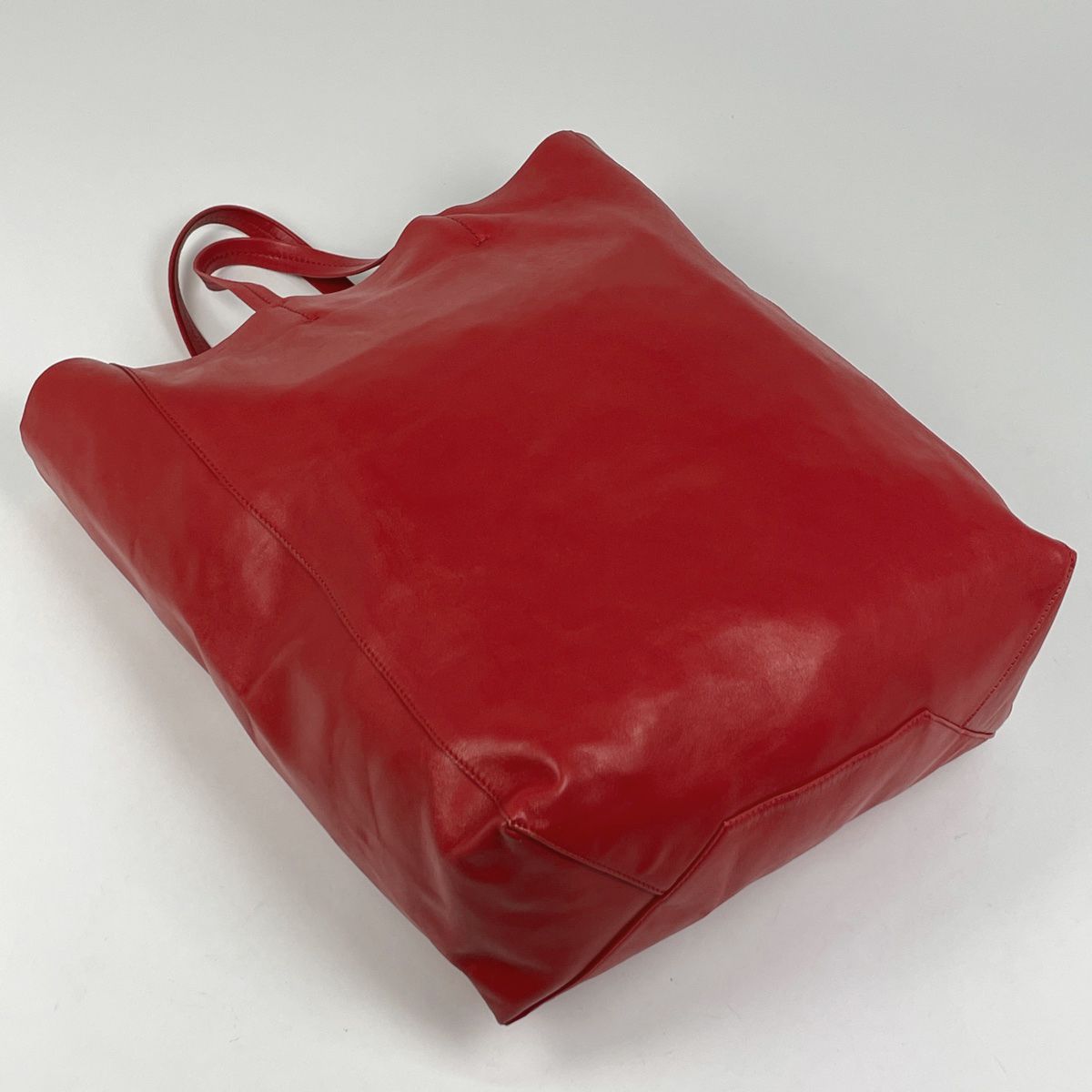 セリーヌ　CELINE トートバッグ　赤 CELINE（セリーヌ） ヴィンテージ レザー 肩掛け ショルダー トート