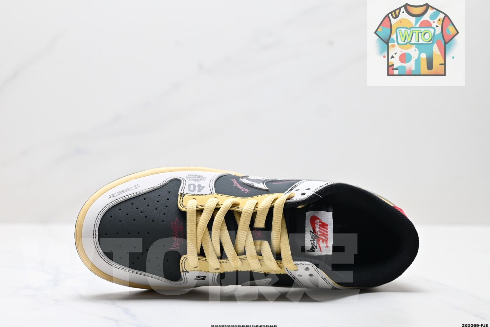 Nike Dunk Low Retro ‘DIY Premium Custom’ - ナイキ ダンク ロー レトロ カスタム’ ロートップ レジャー スポーツ スケートシューズ-WTO輸入1