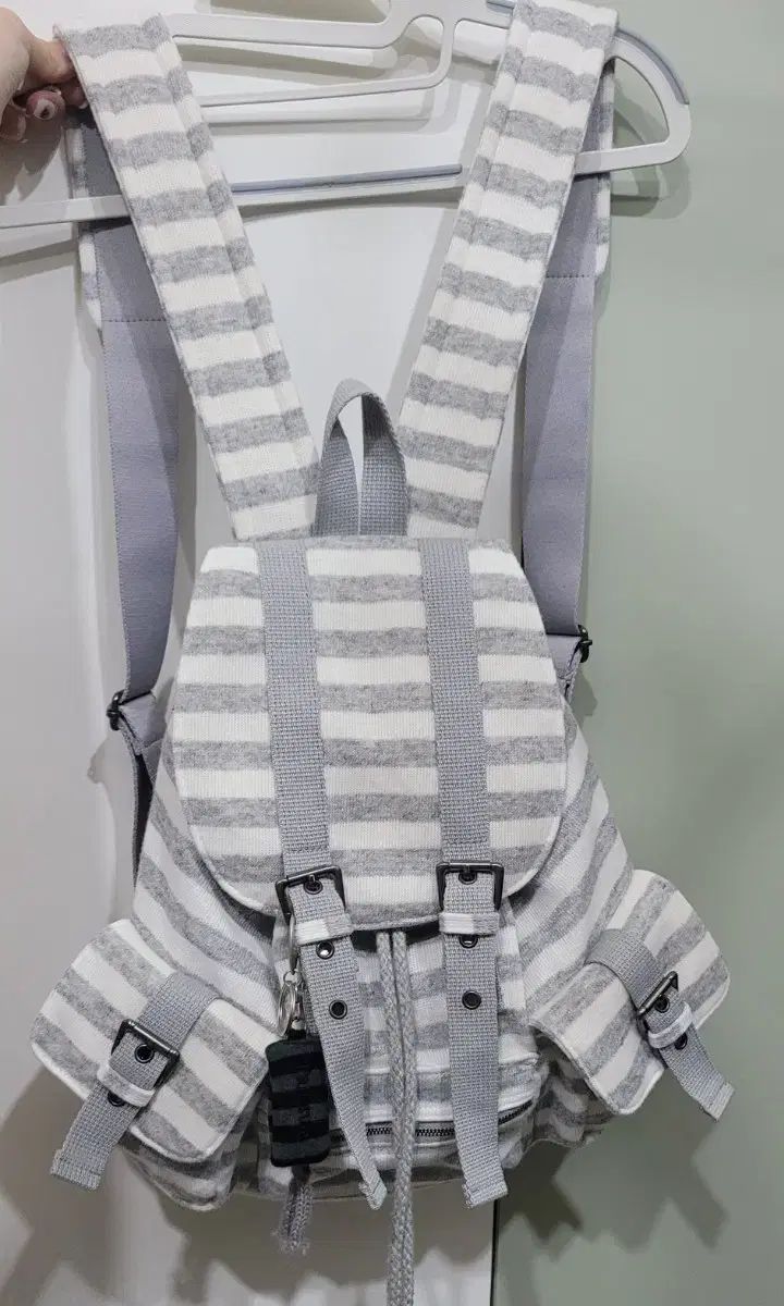 파히섬 テン ダンス ウール ストライプ バックパック キーホルダー含む