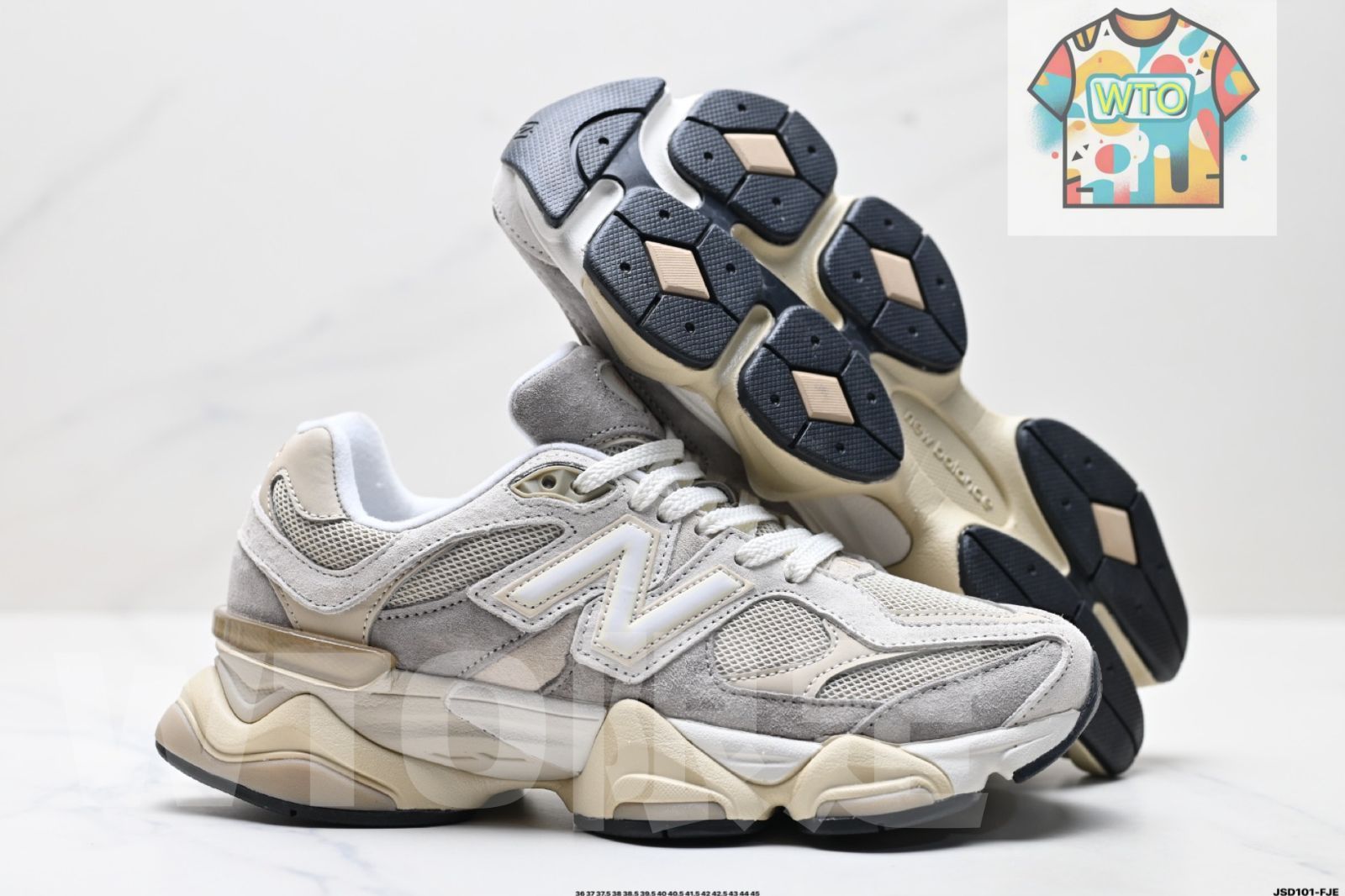 コラボレーション レトロカジュアルスポーツジョギングシューズ-WTO輸入1