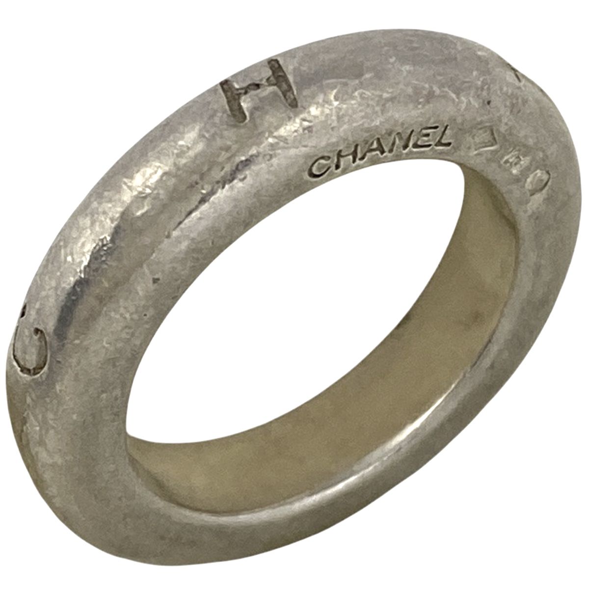 シャネル CHANEL ロゴ リング 指輪 リング 12号 シルバー925 シルバー レディース