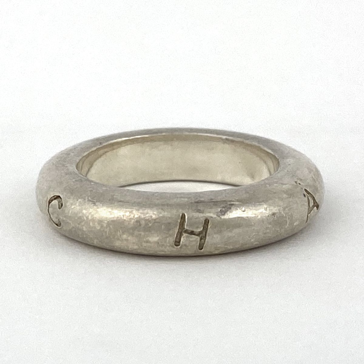 シャネル CHANEL ロゴ リング 指輪 12号 シルバー925 シルバー レディース