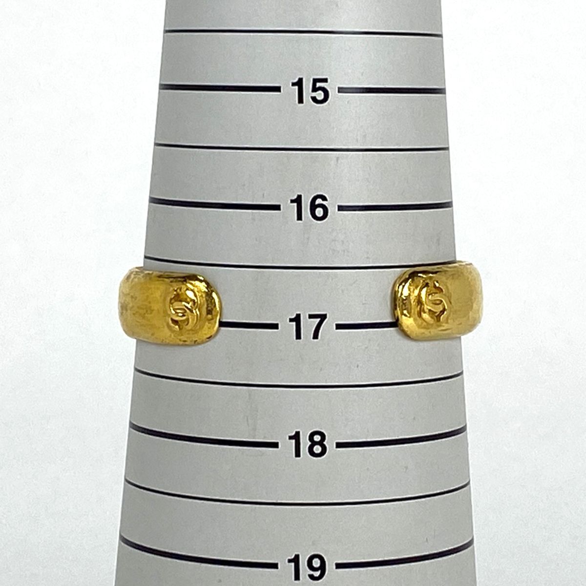 シャネル CHANEL ココマーク バングル 腕輪 カラーストーン グリポア