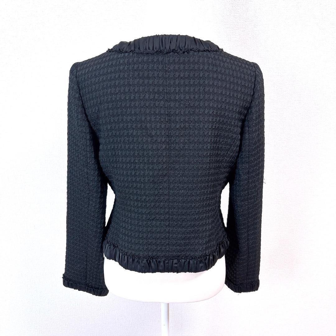 レリアン Leilian 長袖ノー ジャケット 11 千鳥格子