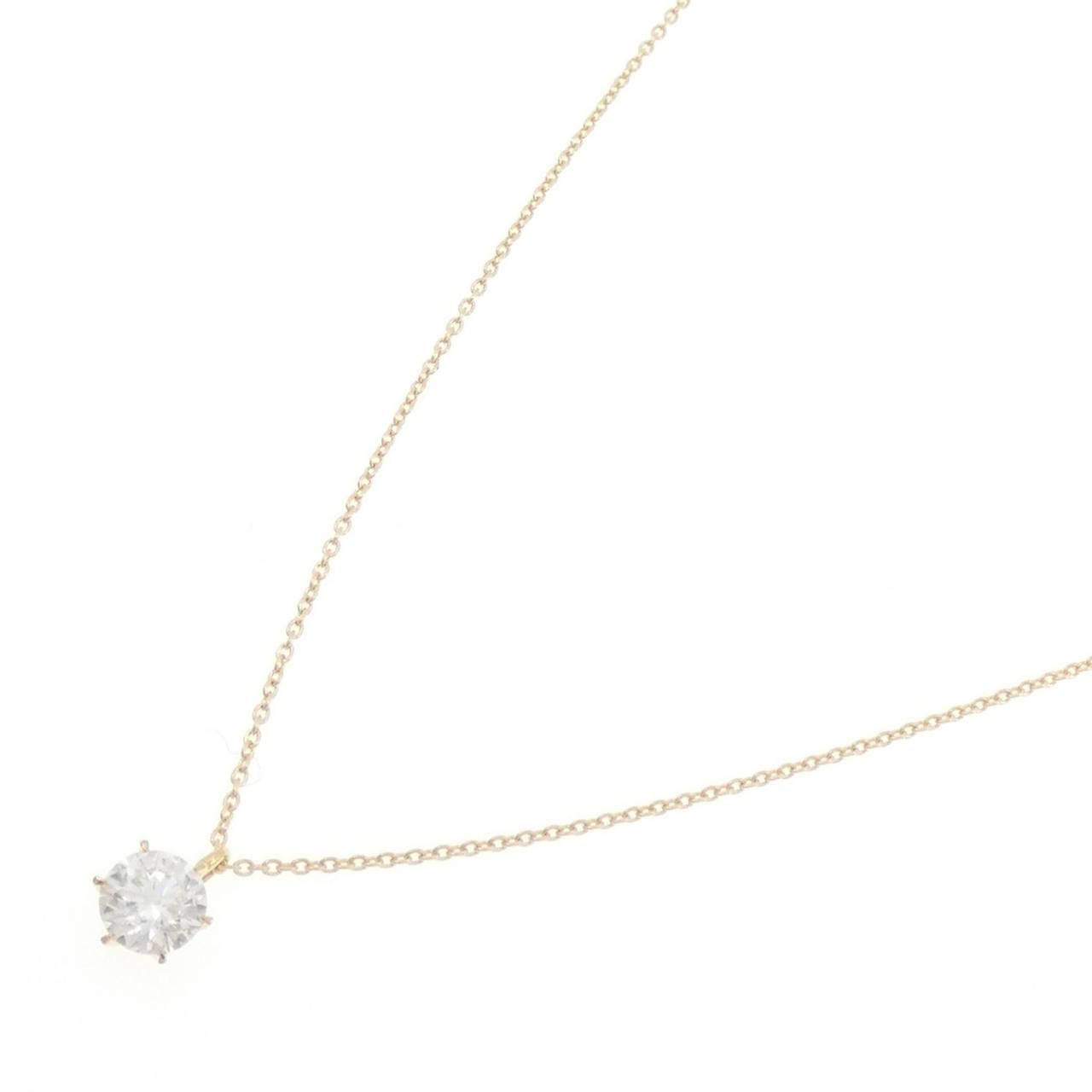 リメイク K 18 YG ダイヤモンド ネックレス 0.512 CT G SI 1 3 EXT H-C