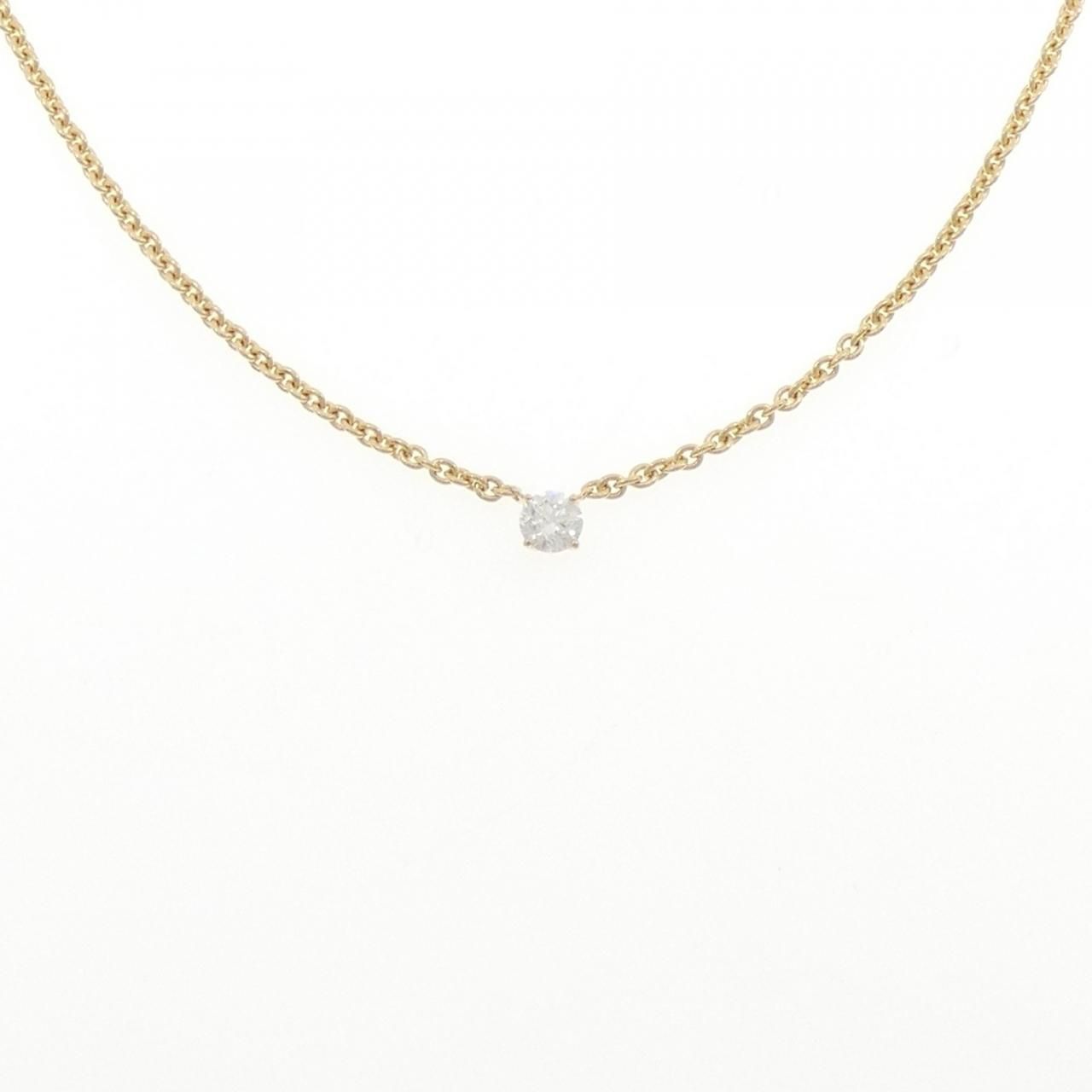 K18YG ダイヤモンド ネックレス 0.313CT G I1 Good